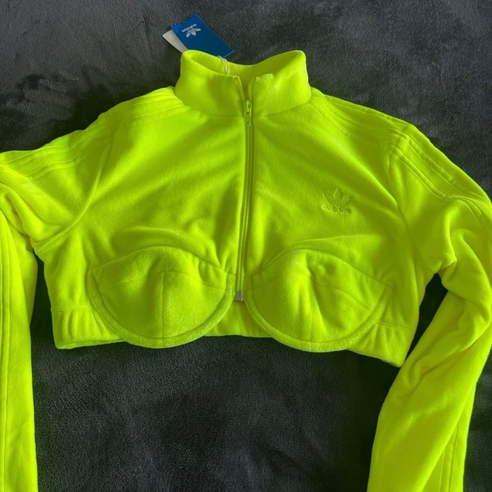 New Jeremy Scott adidas Track crop top Size M
